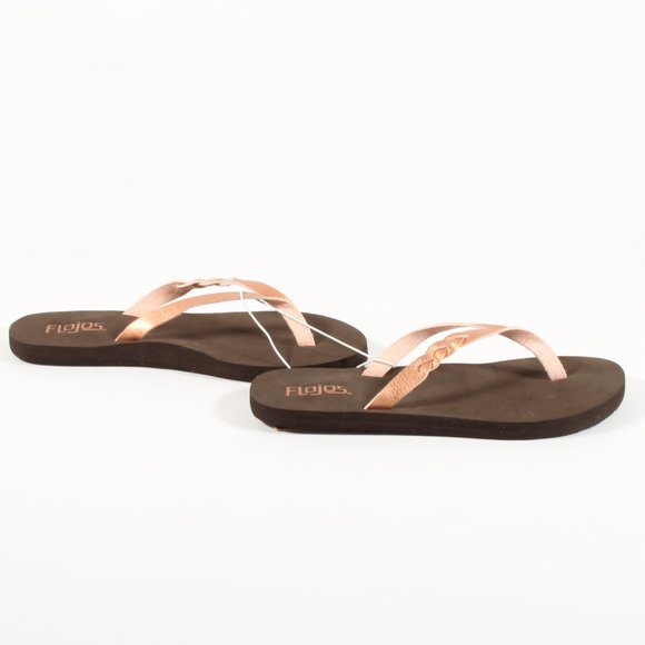 Flojos Women's Slip On Thong Sandals Slides NWT - Picture 5 of 7